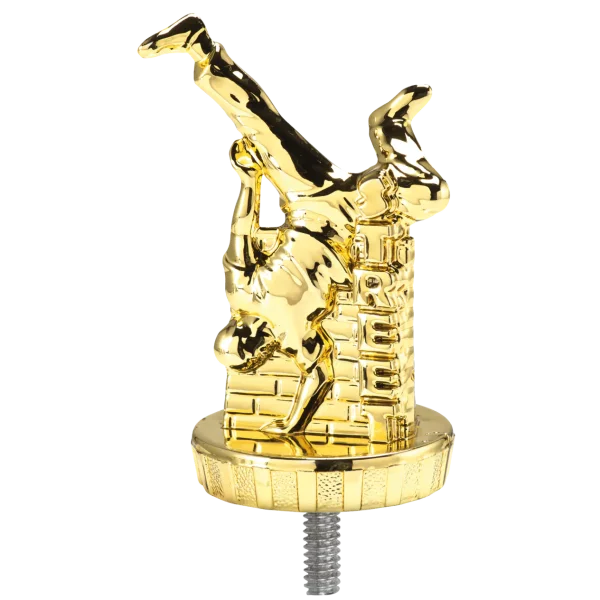 Tanzfigur "Streetdance", goldfarbig, ca. 100mm hoch, mit Sockel 55x20mm