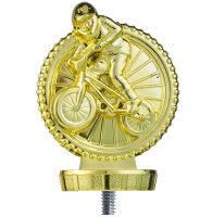 Pokalfigur "BMX Fahrrad", goldfarbig, ca. 80mm...