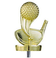 Pokalfigur "Golf", goldfarbig, ca. 80mm hoch
