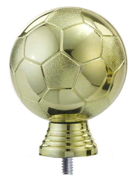 Pokalfigur "Fußball", goldfarbig, ca. 105mm hoch