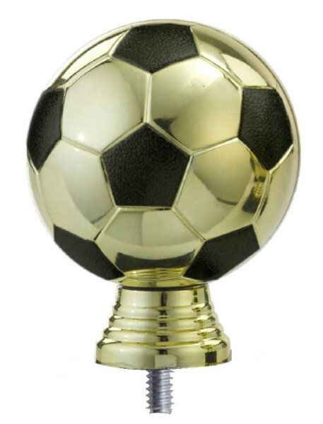 Pokalfigur "Fußball", Gold/ Schwarz, ca. 105mm hoch