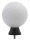 Pokalfigur "Golfball", Weiß/ Schwarz, ca. 105mm hoch