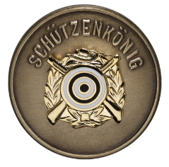 Königsabzeichen mit Sicherheitsnadel Bronze