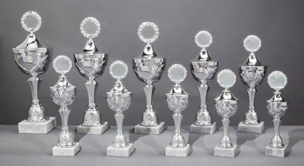 Pokal "Lilian" silberfarbig,  10er Serie