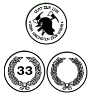 Emblem,Ø50 mm schwarz geätzt in Gold , Silber oder Weiß