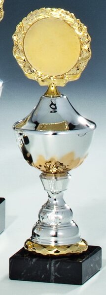 Pokal Katja bicolor, verschiedene Größen, mit Marmorsockel
