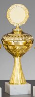 Pokal -gold- Lotta verschiedene Größen, Marmorsockel weiß