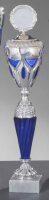 Pokal si-bl. H459mm Regine Ø100, Marmor 75x30mm...