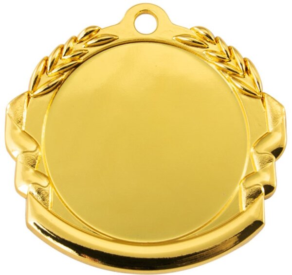 Zamak-Medaille "Preisschleife" Ø 70mm Gold