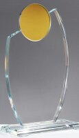 Spiegel-Glas-Award, Goldfassung - 160x120mm, Ø 70mm