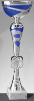 Pokal "Noel" silber-/blaufarbig, 