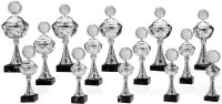 Pokal "Ilona" silberfarbig,  25,3 bis 43 cm...