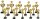 Pokal "Carry" goldfarbig, 25,3 bis 43 cm hoch, 14er Serie