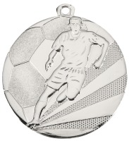 Fußballmedaille,  50 mm,  gold-/ silber-/...
