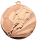 Fußballmedaille,  50 mm,  gold-/ silber-/ bronzefarbig,
