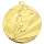Fußballmedaille,  50 mm,  gold-/ silber-/ bronzefarbig,