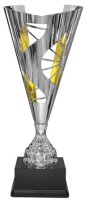 Luxus - Pokal "CLYDE" Silber-/ Goldfarbig,...