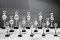 Pokal "Ilona" silberfarbig,  25,3 bis 43 cm...