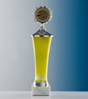 Henkel - Pokal "Arno" silberfarbig, 68 cm hoch
