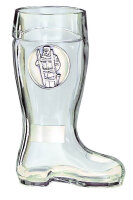 Glas-Stiefel 1Liter, Höhe 24,5 cm