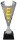 Luxus - Pokal "Blake" Silber-/ Goldfarbig, Höhe 740mm