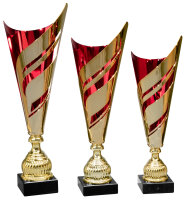 Pokal "LEVI" Gold-/ Rotfarbig,