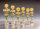 Pokal "REEVA", gold-blaufarbig, 28 bis 37,4 cm,