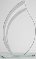 Glas-Award 4mm - tropfenform, 3 unterschiedliche Größen