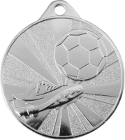 Fußballmedaille,  50 mm,  gold-/ silber-/ bronzefarbig,