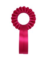 Preisschleife mit Rosette 110 mm Ø, Band 130 mm,