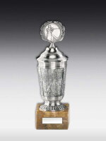 Zinnpokal "Spitzweg" verziert 29cm