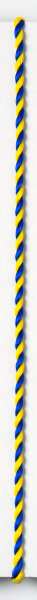 Halsband - Kordel, Ø 3 mm,  Blau-Gelb