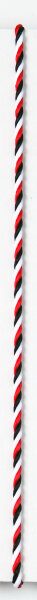 Halsband - Kordel, Ø 3 mm,  Rot-Weiß-Schwarz