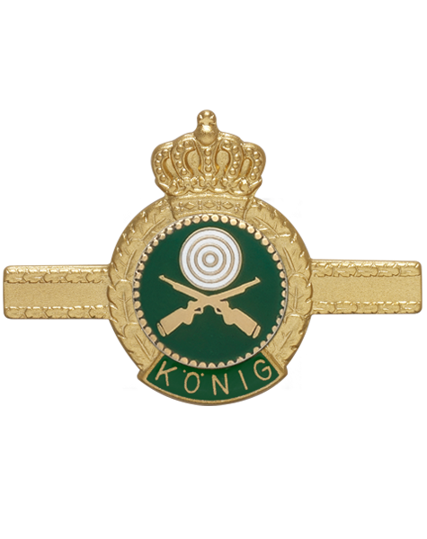 Brosche "König" mit Broschiernadel