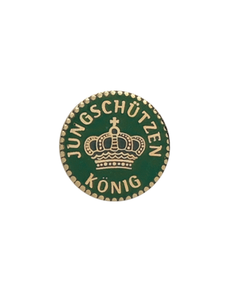 Anstecker "Jungschützenkönig" mit langer Nadel