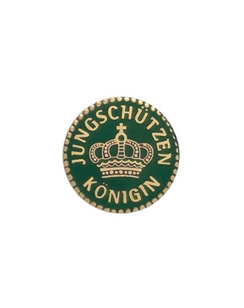 Anstecker "Jungschützenkönigin" mit langer Nadel