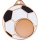 Fußballmedaille,  50 mm, Gold, Silber, Bronze