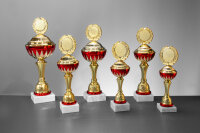 Pokal "Alena" gold-rotfarbig, 26,5 bis 39,5 cm...