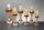 Pokal "Alena" gold-rotfarbig, 26,5 bis 39,5 cm hoch,