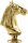 Reitsport Figur "Pferdekopf", gold, 11 cm hoch mit Sockel