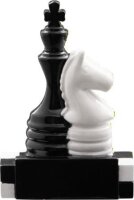 Schach-Ständer, Schwarz-Weiß, 8,2 cm