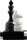Schach-Ständer, Schwarz-Weiß, 8,2 cm