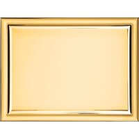 Metallauflage 20 x 15 cm für Holzplaketten, goldfarbig