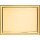 Metallauflage 20 x 15 cm für Holzplaketten, goldfarbig