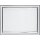 Metallauflage 20 x 15 cm für Holzplaketten, silberfarbig