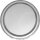 Sublimationsronden 149 mm Silber