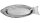 Metallschale "Fischteller", L: 350 mm, B: 130 mm