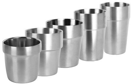Edelstahl Becher, verschieden Größen