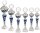 Pokal "EMELY" Silber-blaufarbig, 32,5 bis 42,9 cm oder 6 er Serie