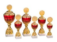 Pokal "Erika",gold- rotfarbig, verschiedene...